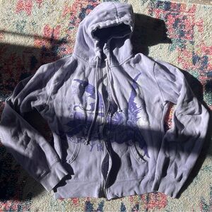 Purple Graphic Hoodie